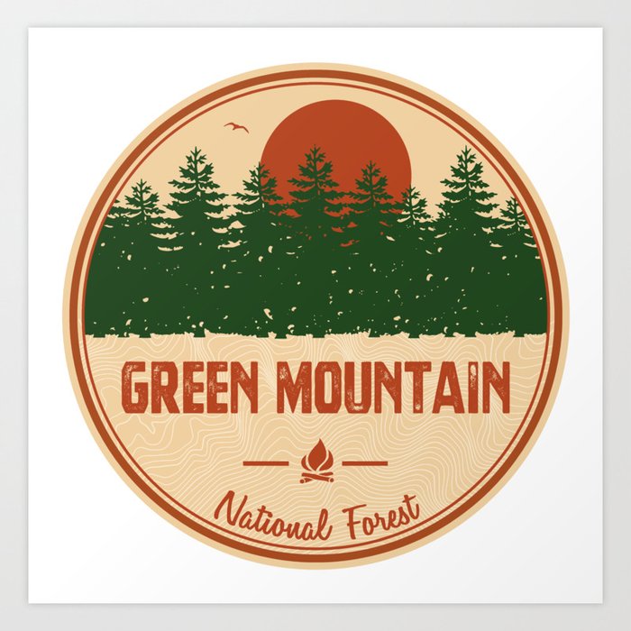 Green Mountain National Forest Art Print