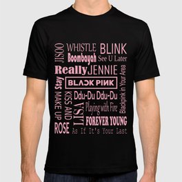 Black pink collage T Shirt