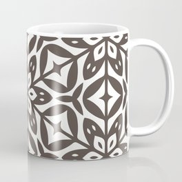 Dark Brown Tribal Mosaic Coffee Mug