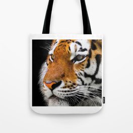 Close up portrait of a tiger Tote Bag