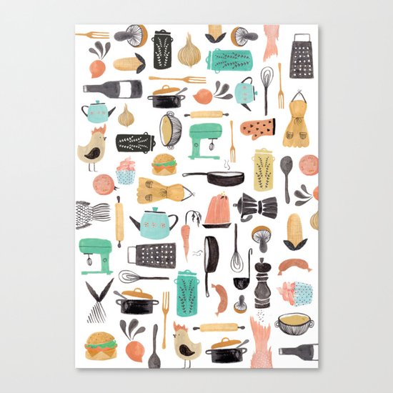 Kitchen Kitsch Canvas Print