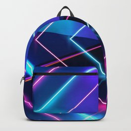 Neon Geometric Lights  Backpack