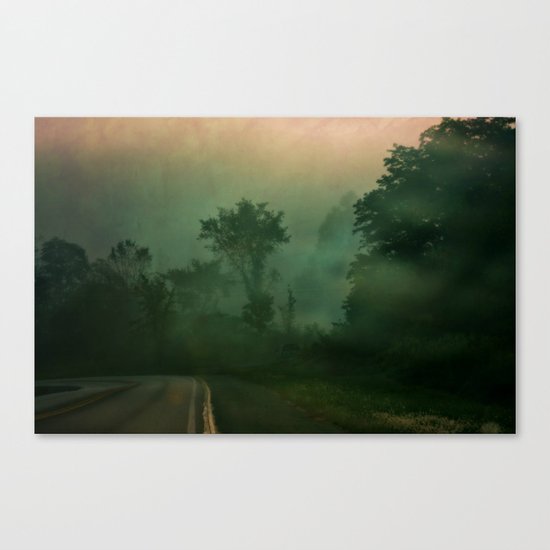 Jump in to the Fog Canvas Print