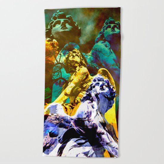 THE ANGELS CALL YOUR NAME Beach Towel