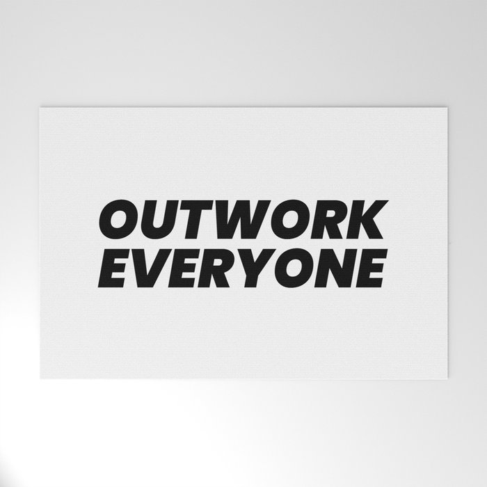 Outwork Everyone Welcome Mat