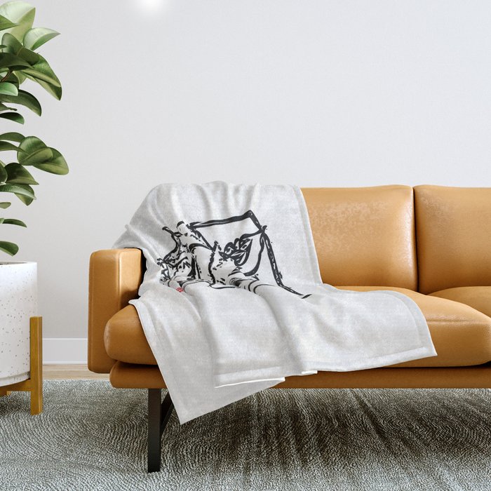 Tactical Wolf Crest - Rugby Wolf Throw Blanket