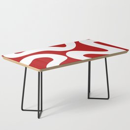 Abstract waves - red Coffee Table