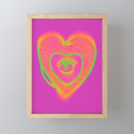 Heart Eye Framed Mini Art Print