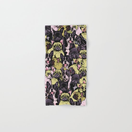 Social French Bulldog Hand & Bath Towel