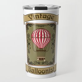 Vintage Balloonist Hot Air Balloon Pilot Ballooning Travel Mug