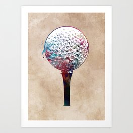Golf player sport #golf #sport Art Print