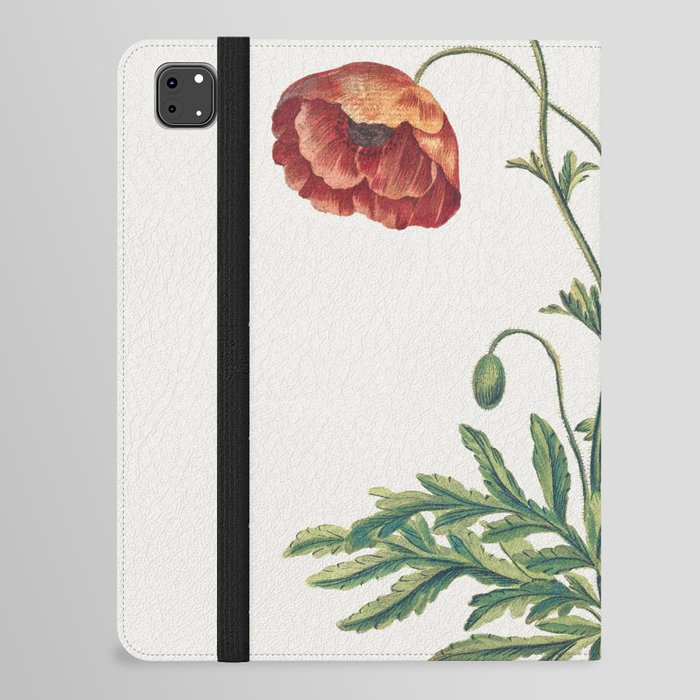 Common Red Field Poppy iPad Folio Case