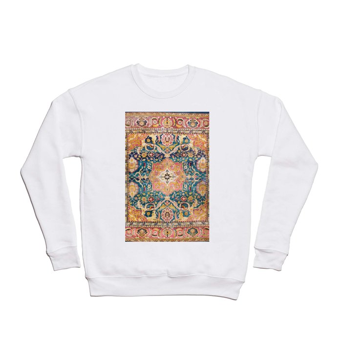 Amritsar Punjab North Indian Rug Print Crewneck Sweatshirt