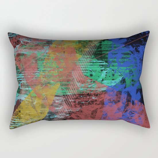 Black abstract designe Rectangular Pillow