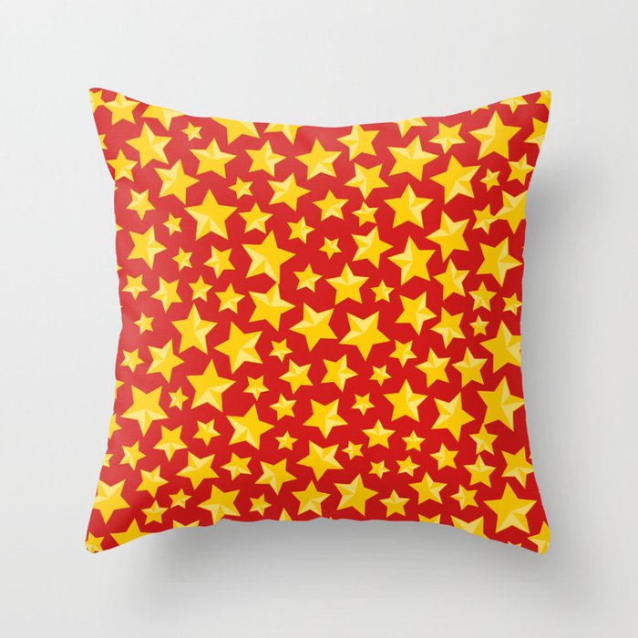 Shiny Stars Pattern Throw Pillow