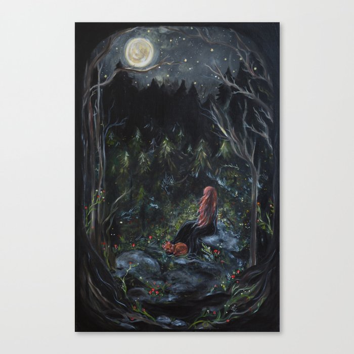 A Bright Night Canvas Print
