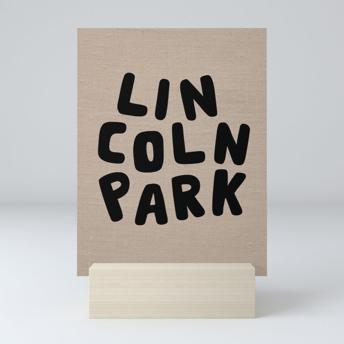 Lincoln Park Linen Brown Mini Art Print