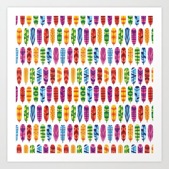 Feathers Art Print