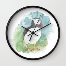 Iceland Puffin Wall Clock
