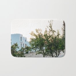 Greek Village In the Sun | White Houses and Fruit Trees on the Island of Naxos, Greece | Summer Travel Photography in Europe Bath Mat