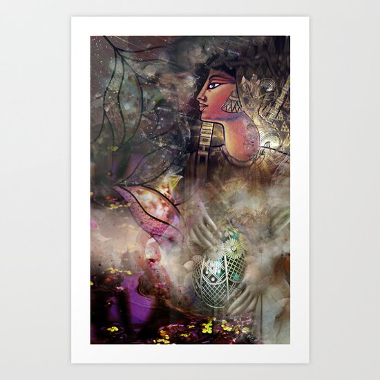 Gold and Glass Art Print