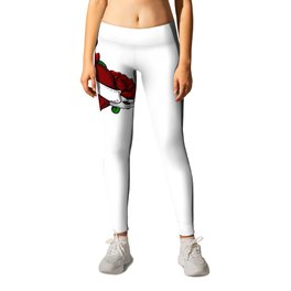 DAD HEART TATTOO Leggings | Daddy, Dads, Ink, Papalovers, Dad, Flowers, Pinup, Dadbirthday, Traditional, Dadday 
