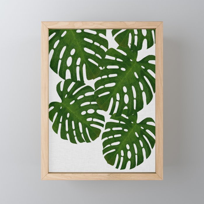 Monstera Leaf I Framed Mini Art Print