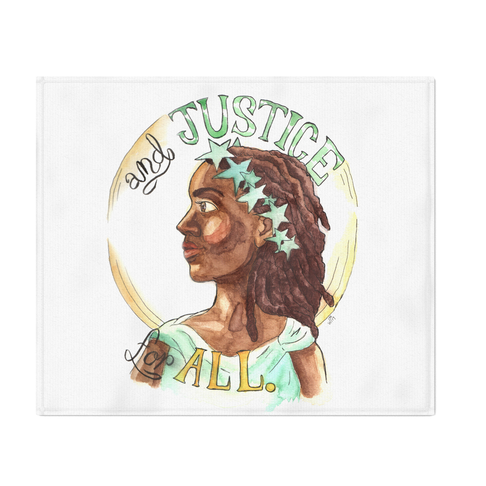 Liberty and Justice For All Throw Blanket by battlingtrumpression