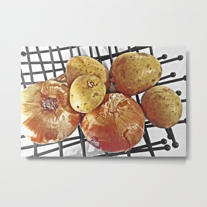 Potatoes and Onions Metal Print