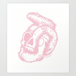 Skull of socks Art Print