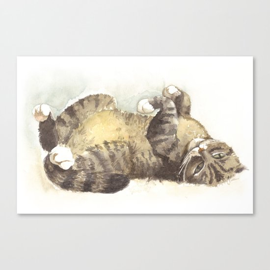 Tabby cat Canvas Print