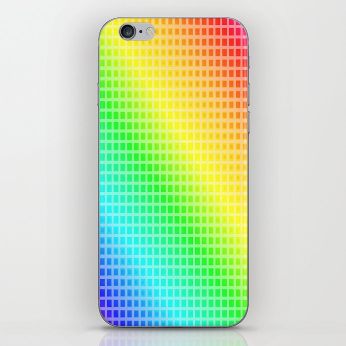 Rainbow Squares iPhone Skin
