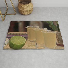 Mexico Photography - Refreshing Lime Drinks At The Bar Area & Throw Rug