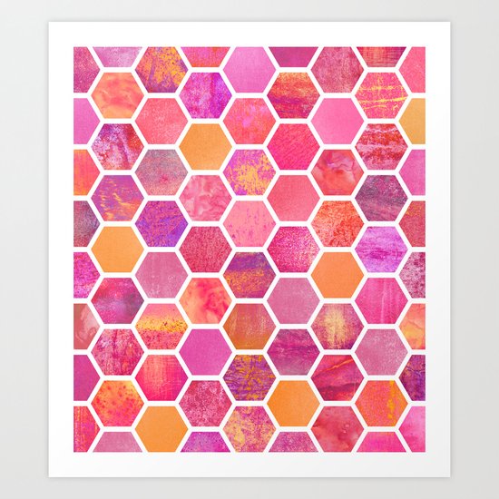 Flowers & Honey Art Print