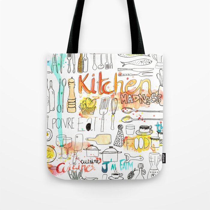 Kitchen Madness Tote Bag By Pattsodre Society6