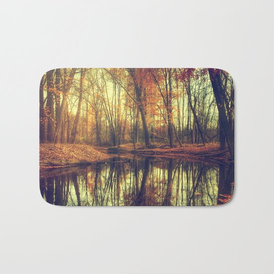 Autumn in the forest Bath Mat