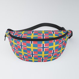 Mix of flag: norway and sweden Fanny Pack