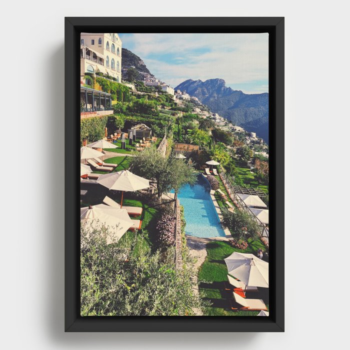 Italian Coast Framed Canvas