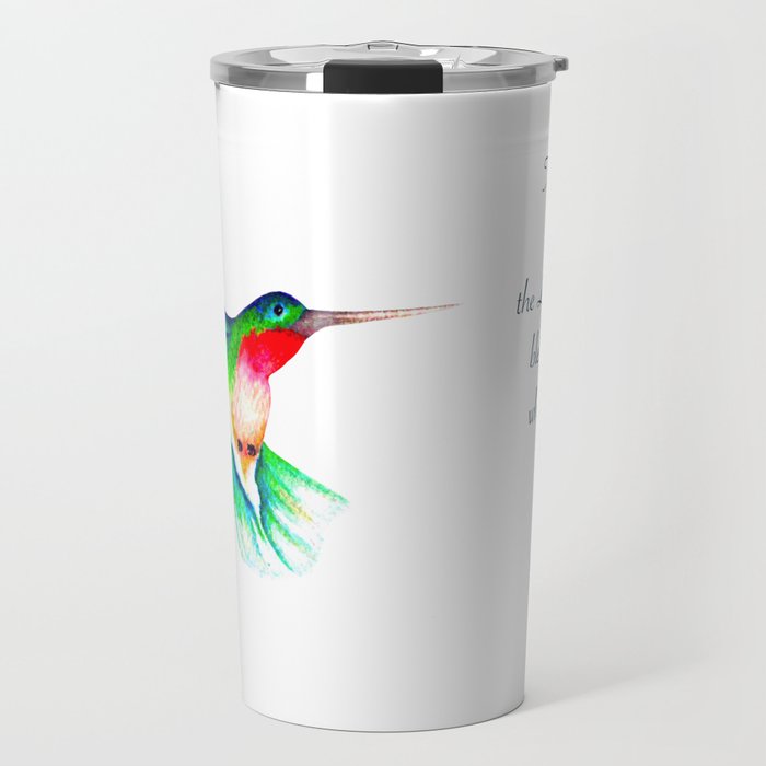hummingbird watercolour Travel Mug
