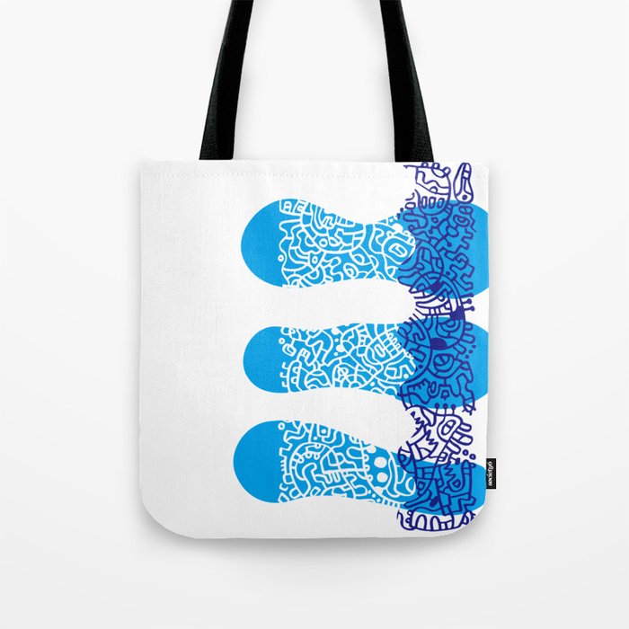Water Cell Tote Bag | Drawing, Drawing, Lines, Blue, Cell, Ouma, Japanese, Japan, Cool, Sea