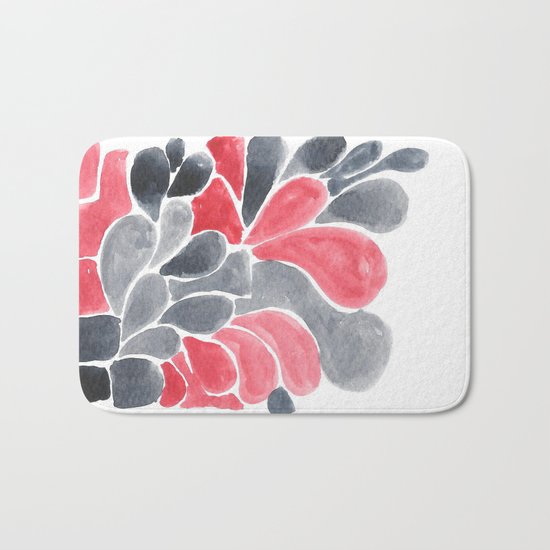 Watercolour Experimenting. Bath Mat