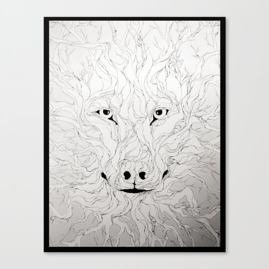 Wolfs wood Canvas Print