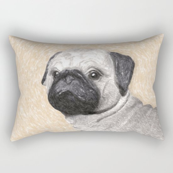 Pug Rectangular Pillow