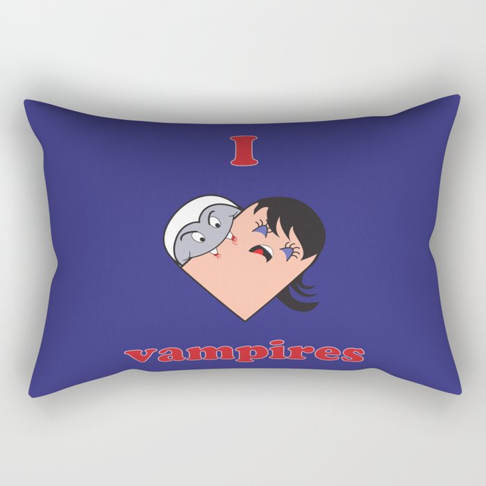 I Heart Vampires Rectangular Pillow