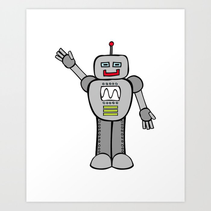 Robot Friend 2000 Art Print