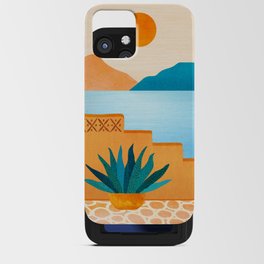Cabo Desert Landscape Illustration iPhone Card Case