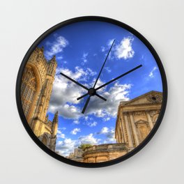 Bath Abbey And Roman Baths Wall Clock