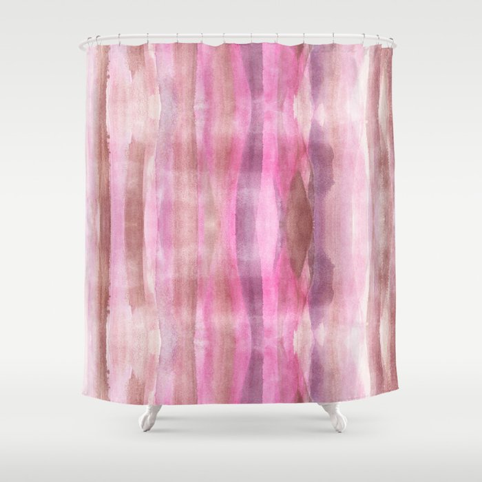 Pink White Brown Modern Fluid Colors Background Shower Curtain By Pink White Brown Modern Fluid Colors Background Shower Curtain
