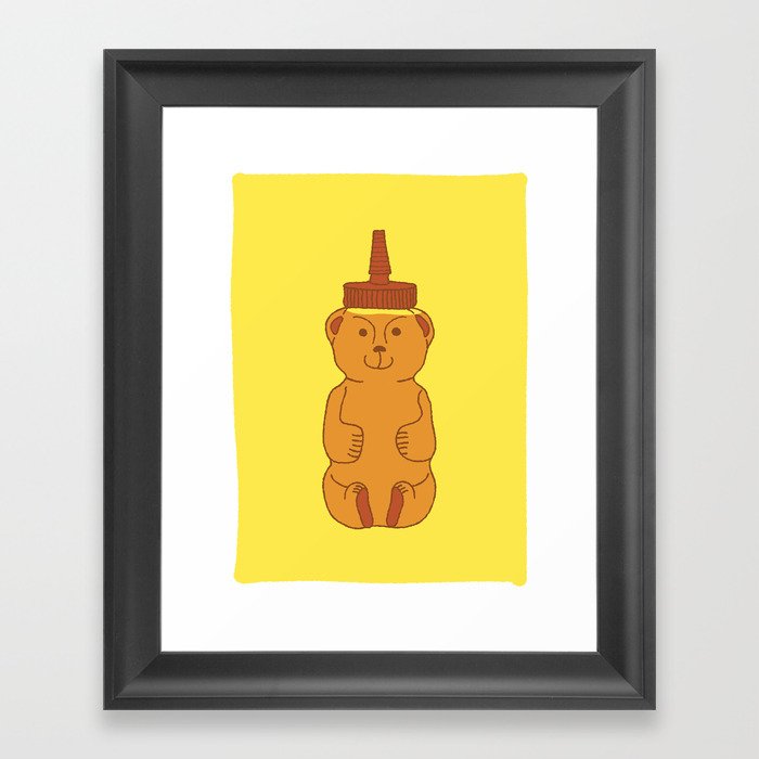 Honey Bear Framed Art Print