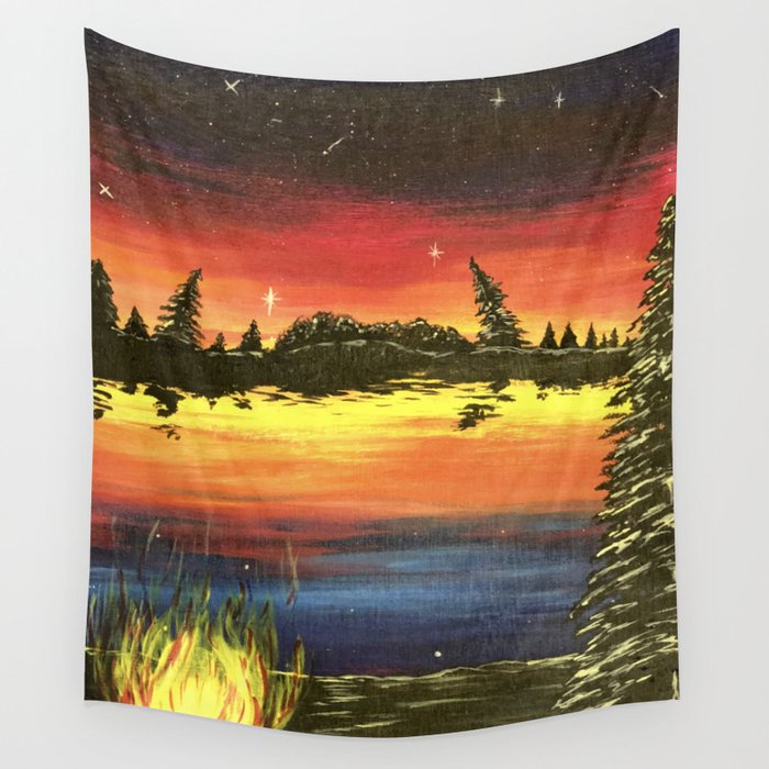 Stars and Campfires Wall Tapestry